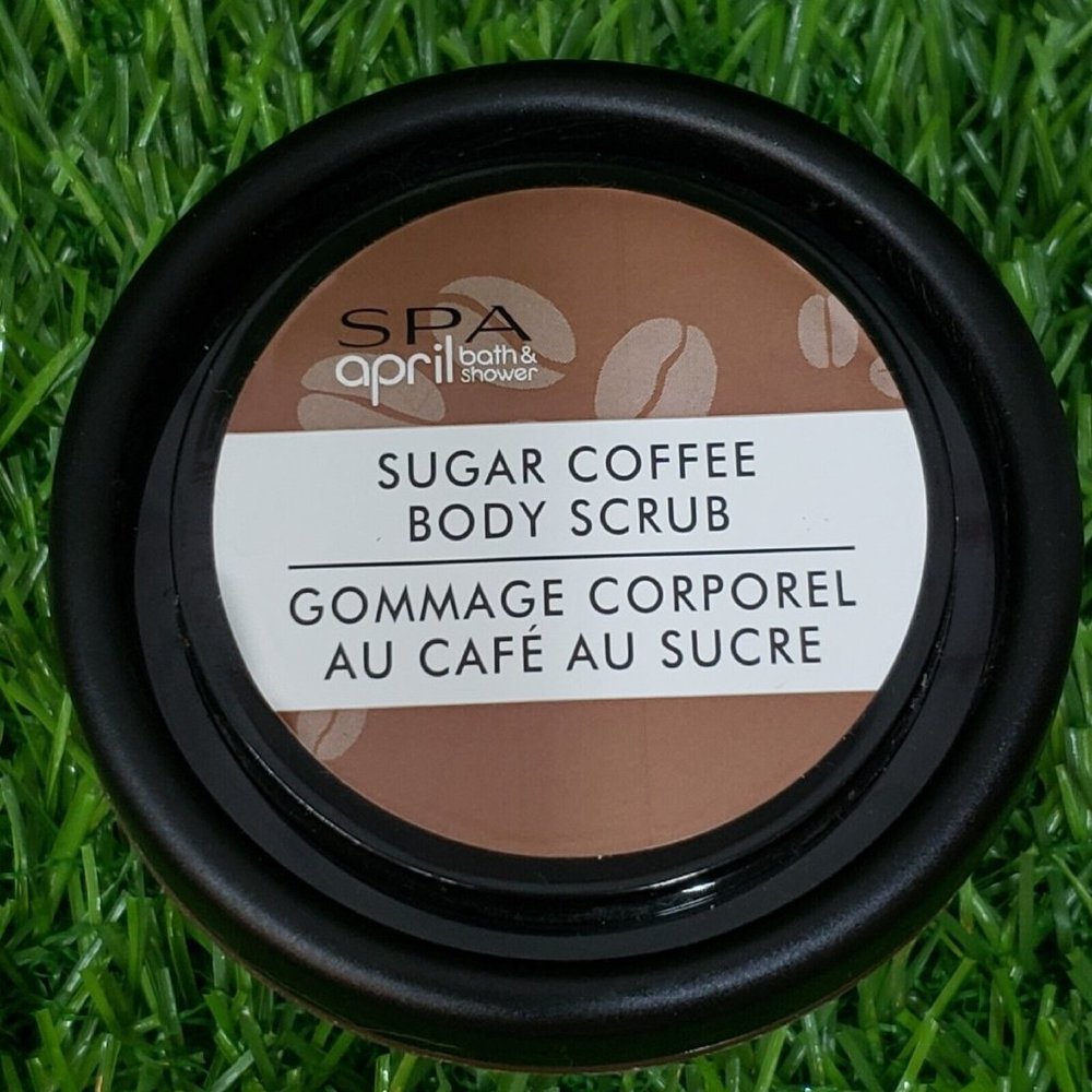 APRIL SPA BATH & SHOWER SUGAR COFFEE BODY SCRUB - 1.7 oz - SMELLS SO GOOD